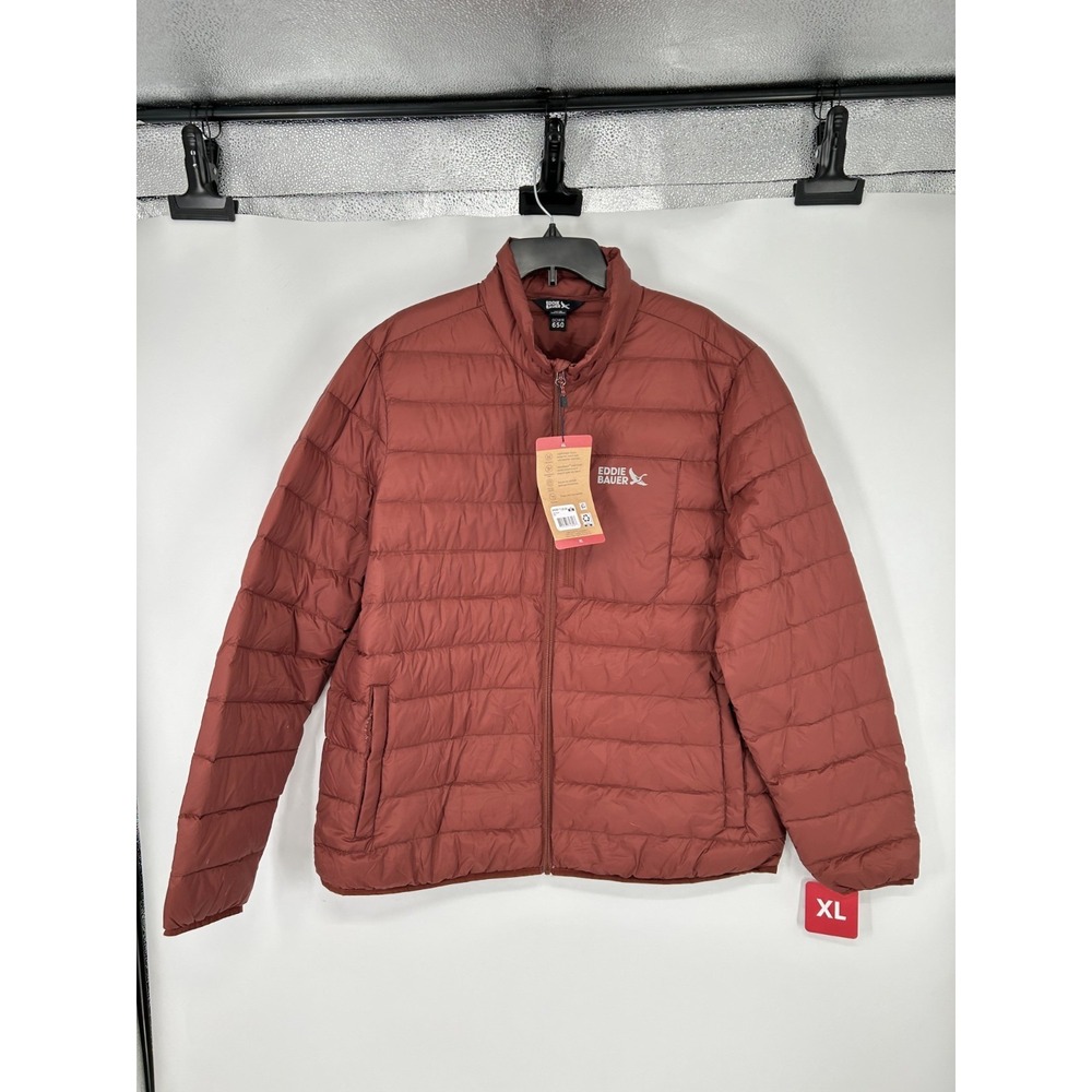 Eddie Bauer Packable Down 650 Jacket Red Insulated Puffer EB650 Womens‎ XL